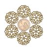 Tibetan Style Filigree Joiners Links X-TIBE-A11623-AB-FF-2