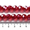 Electroplate Transparent Glass Beads Strands X-EGLA-A035-T10mm-A01-4