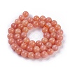 Natural Peach Calcite Beads Strands G-I247-12A-2