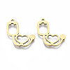 201 Stainless Steel Pendants STAS-Q240-041G-1