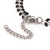 Enamel Wheat Link Chain Necklace NJEW-P220-02P-01-4