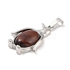 Dyed & Heated Natural Red Tiger Eye Pendants G-A224-02P-05-2