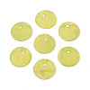 Spray Painted Natural Capiz Shell Disc Charms BSHE-T014-02C-1