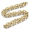Iron Cable Chains Necklace Making MAK-N034-003B-MG-3