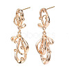 Brass Stud Earring Findings KK-N216-408-1