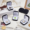 Plastic Cover with Velvet Brooch Packing Boxes VBOX-WH0012-04B-4