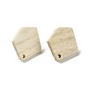 Ash Wood Stud Earring Findings EJEW-N017-011D-2