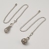 2Pcs 2 Styles Alloy Ceiling Fan Pull Chain Extenders AJEW-WH20020-055P-1