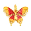 Rack Plating Brass Enamel Pendants KK-Z054-05G-02-1
