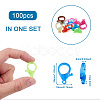 100Pcs 20 Style Plastic Lobster Claw Clasps KY-PJ0001-02-3