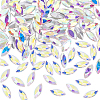 100Pcs Pointed Back Glass Rhinestone Cabochons RGLA-FG0001-05B-1