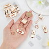2 Sets Alloy Bag Lock Clasp Set FIND-WR0006-89-3