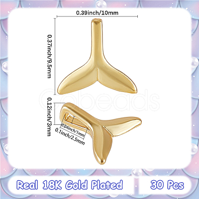 30Pcs Brass Charms KK-SC0006-07-1
