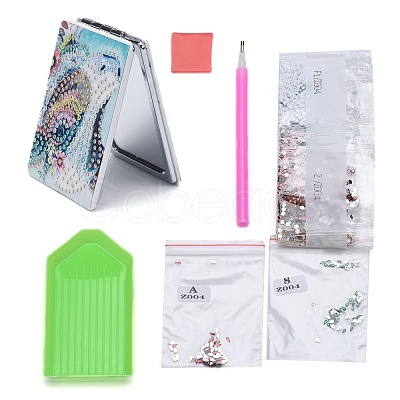 DIY Diamond Painting Stickers Kits For Plastic Mirror Making DIY-F059-38-1