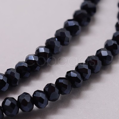 Electroplate Glass Bead Strands X-GLAA-K016-2x3mm-10PL-1