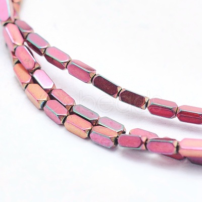 Electroplate Non-magnetic Synthetic Hematite Beads Strands G-L489-B02-1