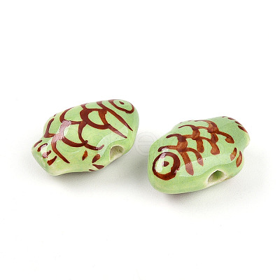 Handmade Porcelain Beads PORC-N009-07A-1