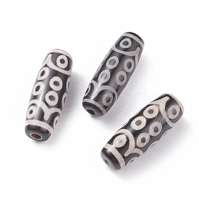 Tibetan Style 18-Eye dZi Beads TDZI-D008-17-1