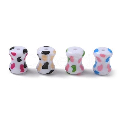 Printed Opaque Acylic Beads AC-CBAE004-08-1