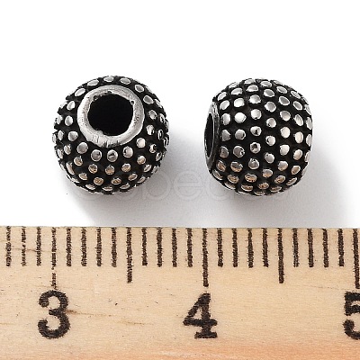 304 Stainless Steel Beads Hand Polished STAS-M057-20AS-1
