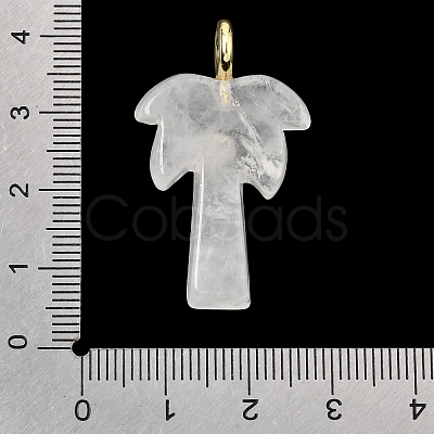 Natural Quartz Crystal Carved Pendants G-C282-04A-1