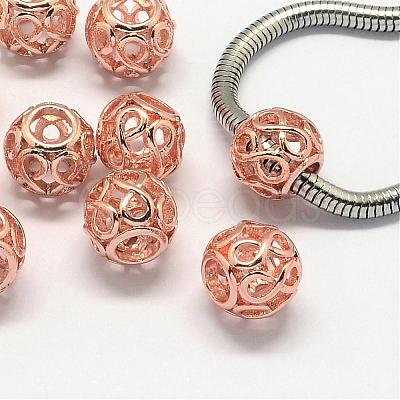 Alloy European Beads PALLOY-S079-004RG-1