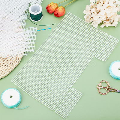 Resin Mesh Canvas Bag Sheets DIY-WH0260-18-1