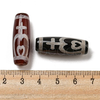 Tibetan Style dZi Beads Strands G-P526-A01-1