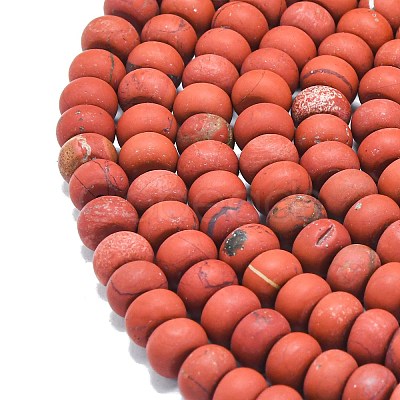 Natural Red Jasper Beads Strands G-P575-A17-8x5mm-1