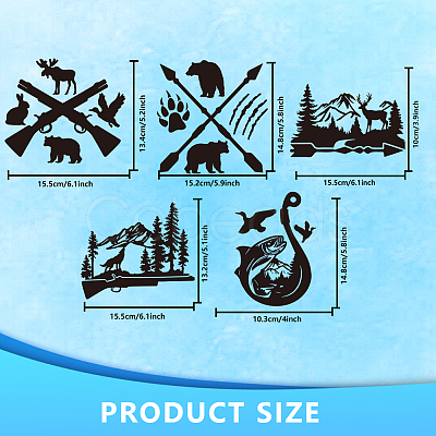 Plastic Reflective Vinyl Car Stickers STIC-WH0036-002-1