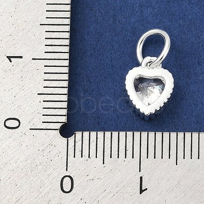 Brass Micro Pave Cubic Zirconia Pendants KK-H204-01S-05-1