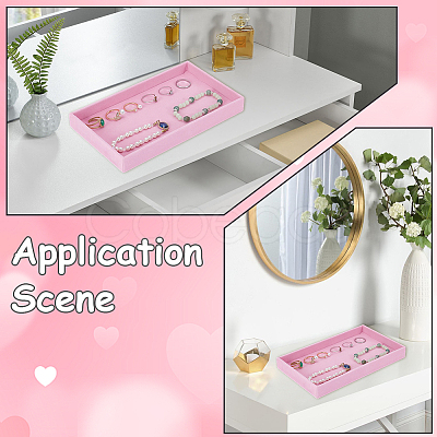 2Pcs Rectangle Velvet Display Trays ODIS-SP0001-18B-1