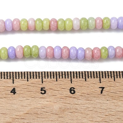 Ombre Effect Dyed Glass Beads Strands LS-GLAA-C043-01D-1