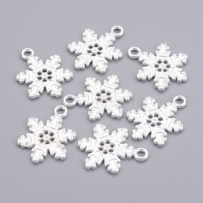 Tibetan Style Alloy Snowflake Pendants LS-EA115Y-S-1