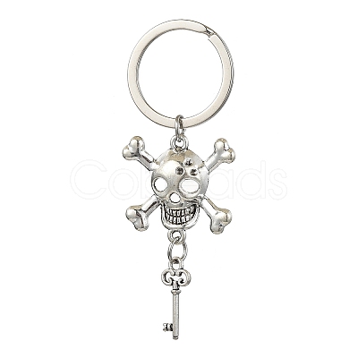 Alloy Skull Pendant Keychain KEYC-JKC00896-1