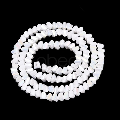 Electroplate Opaque Glass Beads Strands LS-EGLA-Q139-01A-C01-1