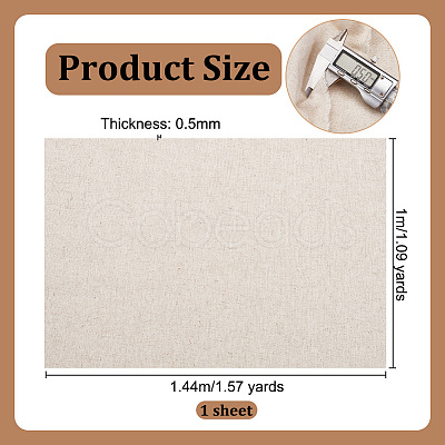 Linen Cotton Fabric DIY-WH0580-56A-1