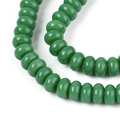 Opaque Solid Color Glass Beads Strands GLAA-ZX008-4mm-18C-1