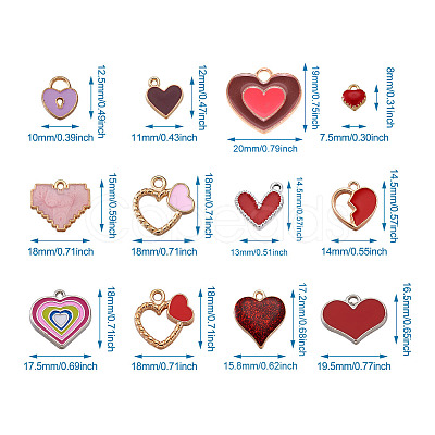 Alloy Enamel Pendants PALLOY-KS0002-04-1
