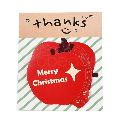Christmas Theme Paper Self-Adhesive Stickers DIY-M070-10B-1