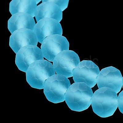 Transparent Glass Beads Strands X-EGLA-A044-T8mm-MD08-1