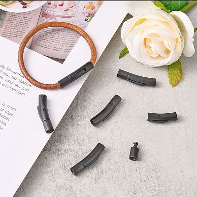 304 Stainless Steel Bayonet Clasps LS-STAS-I013-4mm-MB-1