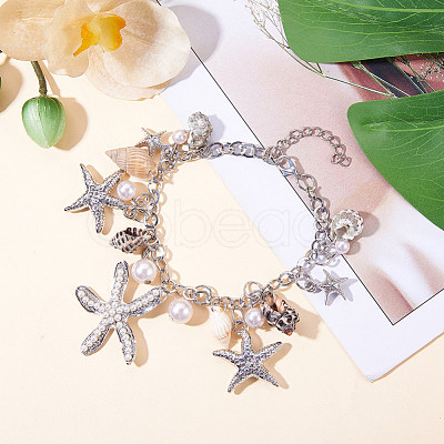 Trendy Charm Bracelets BJEW-PH0004-03-1