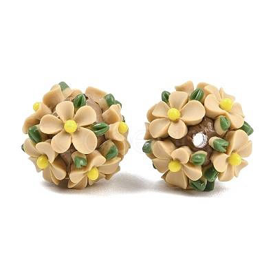 Handmade Polymer Clay Beads CLAY-H009-02D-1