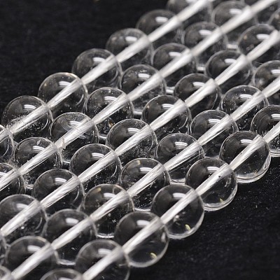 Natural Quartz Crystal Beads Strands G-G735-21-6mm-A-1