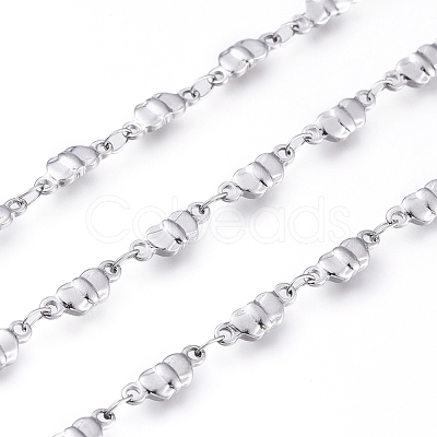 Tarnish Resistant 304 Stainless Steel Link Chains CHS-G014-16P-1