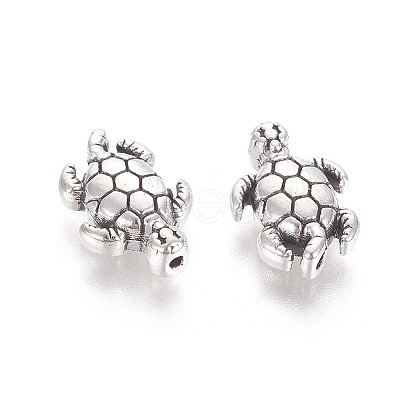 Tibetan Style Alloy Beads TIBEB-7681-AS-RS-1