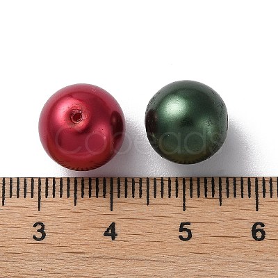 Baking Paint Pearlized Glass Pearl Round Bead Strands HY-Q004-12mm-M-1