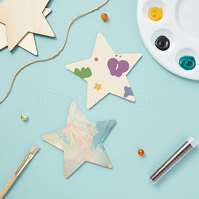 50Pcs Wood Cutouts DIY-SP0004-64A-03-1