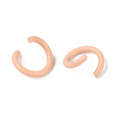 Spray Painted Iron Open Jump Rings IFIN-T017-04B-20-1